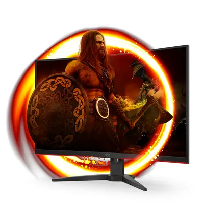 AOC Ívelt Gaming 240Hz VA monitor 31.5" C32G2ZE/BK, 1920x1080, 16:9, 300cd/m2, 1ms, 2xHDMI/DisplayPort – 2. kép