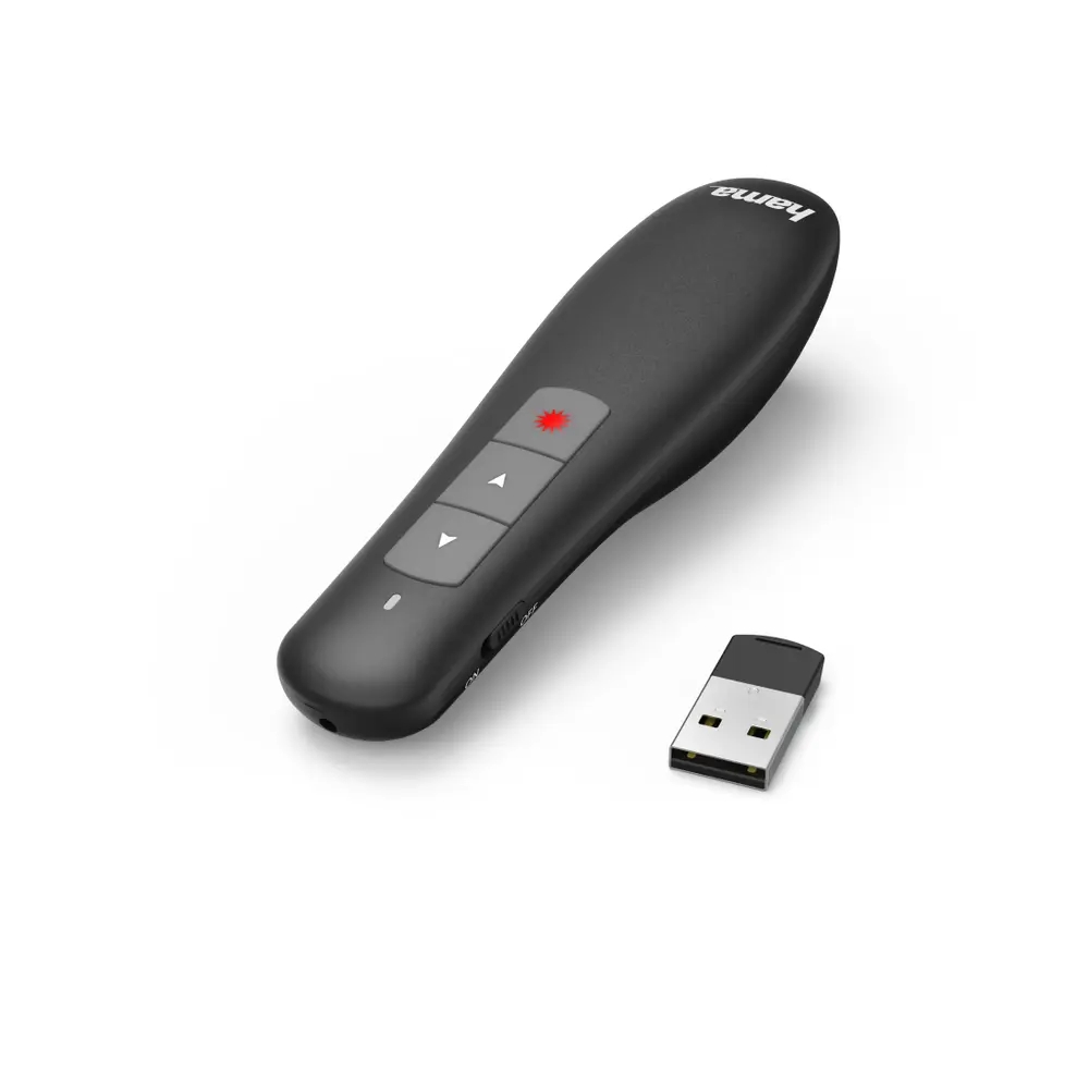 HAMA 139915 "X-Pointer” vezeték nélküli lézeres bemutatóvezérlő - fekete – 2. kép