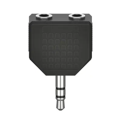 Hama 3,5mm stereo jack elosztó adapter Black