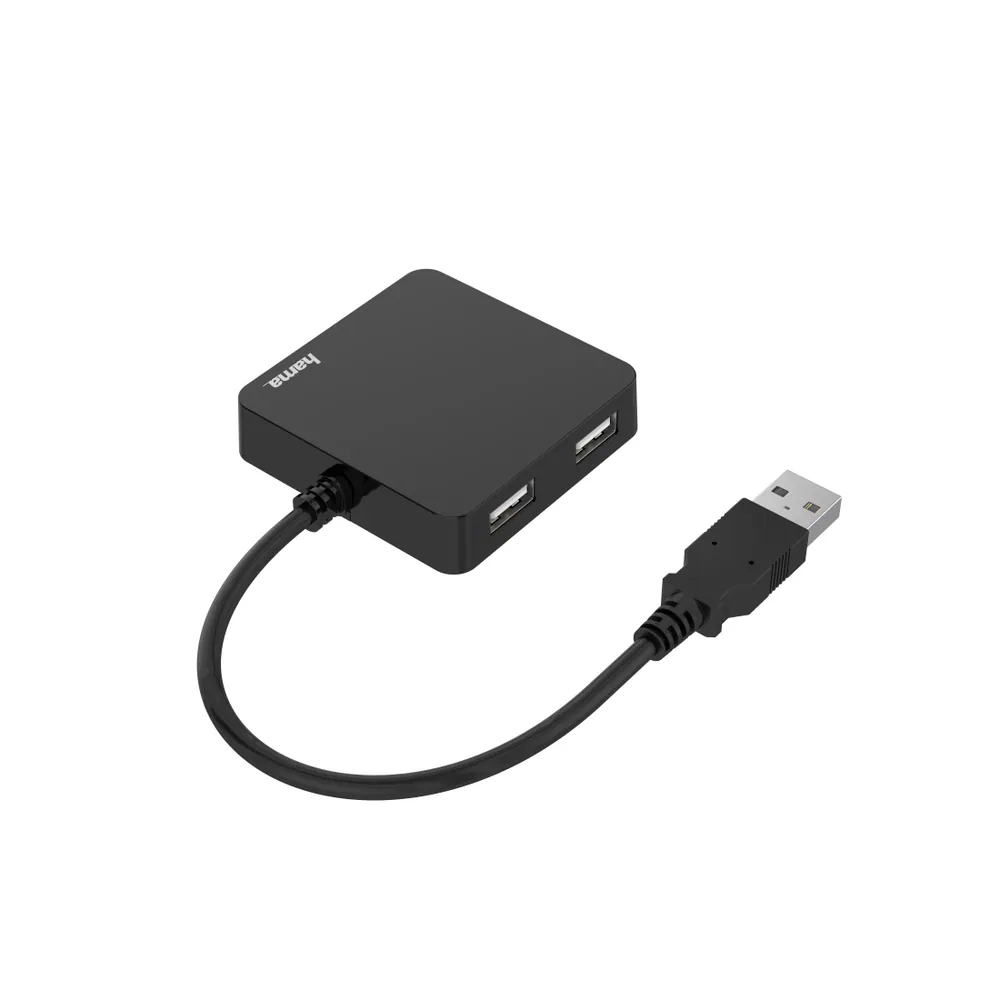 Hama USB HUB - 200121 V2 (4xUSB-A, USB 2.0, fekete) – 2. kép