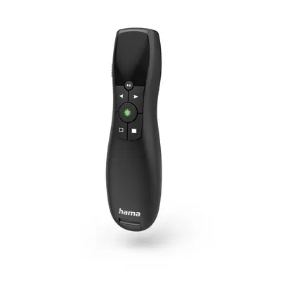 HAMA MULTIMEDIA PRESENTER "GREEN-LIGHT"ZÖLD LÉZER POINTER-REL-fekete