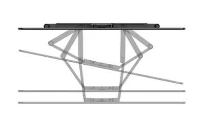 Hama FullMotion Ultraslim TV Wall Bracket 600x400 229cm (90") Black – 2. kép