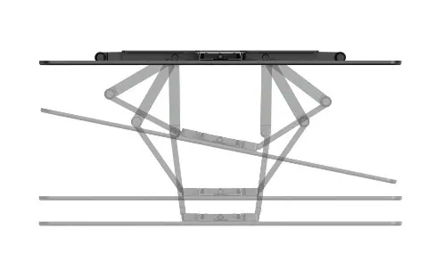 Hama FullMotion Ultraslim TV Wall Bracket 600x400 229cm (90") Black – 2. kép