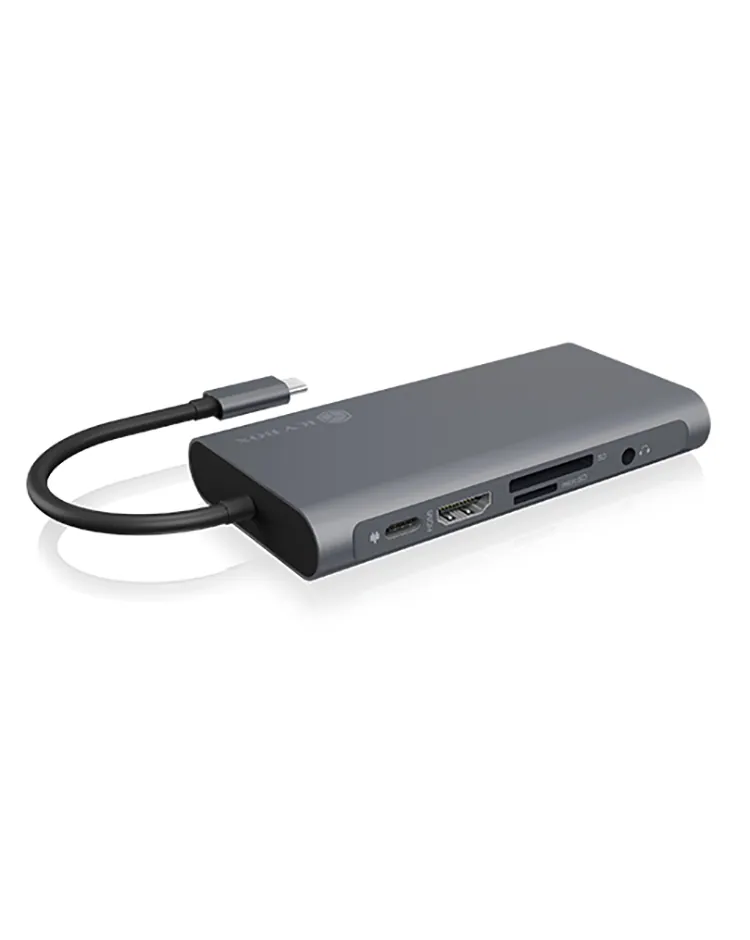 Raidsonic IcyBox IB-DK4040-CPD USB Type-C DockingStation with two video interfaces – 5. kép