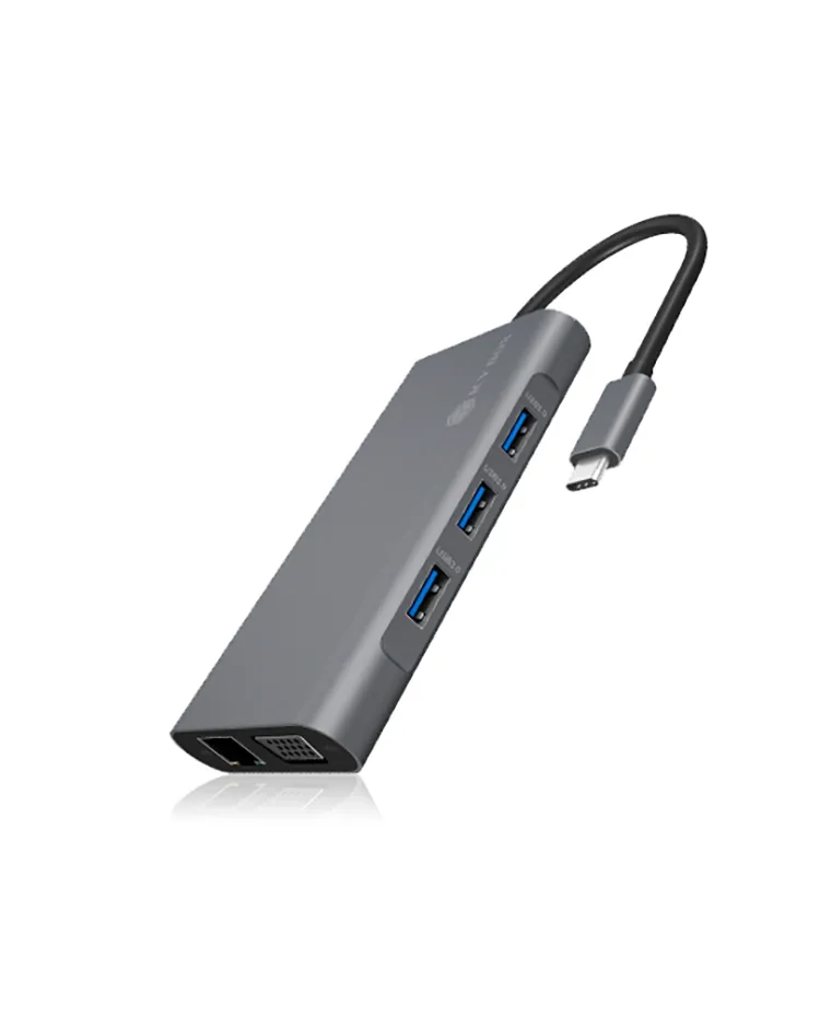Raidsonic IcyBox IB-DK4040-CPD USB Type-C DockingStation with two video interfaces – 8. kép