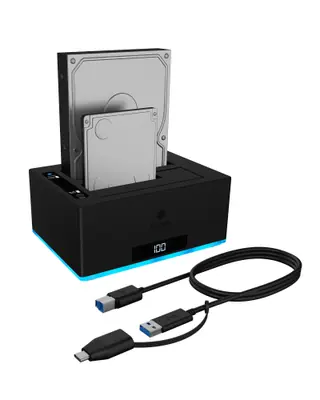 Raidsonic IcyBox IB-127CL-U3 Docking & Clone Station 2,5/3,5" USB3.0 Black – 2. kép