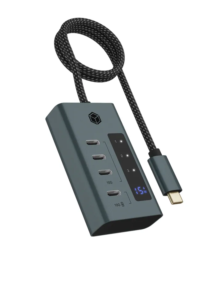 Raidsonic IcyBox IB-HUB1454-C31 4-Port hub with USB 3.2 Gen 2 Type-C interface – 2. kép