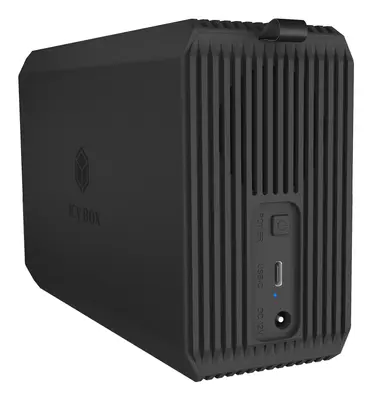 Raidsonic Icy Box IB-RD3720-CU3 - 2 rekeszes RAID-rendszer, HDD/SSD, USB 3.2 (Gen 2) ventilátorral