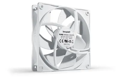 Be Quiet! Cooler 12cm - PURE WINGS 3 White 120mm PWM (1600rpm, 25,5dB, fehér) – 2. kép