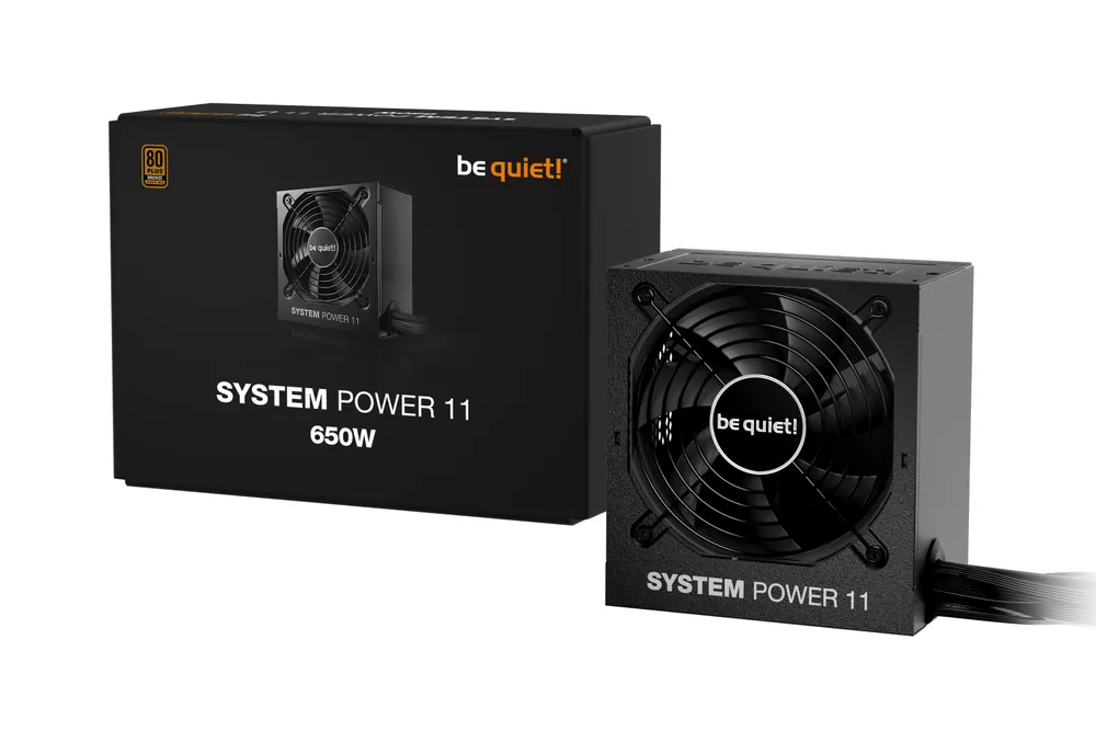 Be Quiet! Tápegység 650W - SYSTEM POWER 11 (80+ Bronze, ATX3.1, PCIe5.1, fekete) – 3. kép
