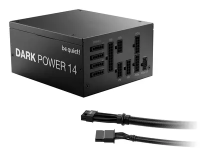 Be Quiet! Tápegység 850W - DARK POWER 14 (80+ Titanium, ATX3.1, PCIe5.1, moduláris, fekete) – 2. kép