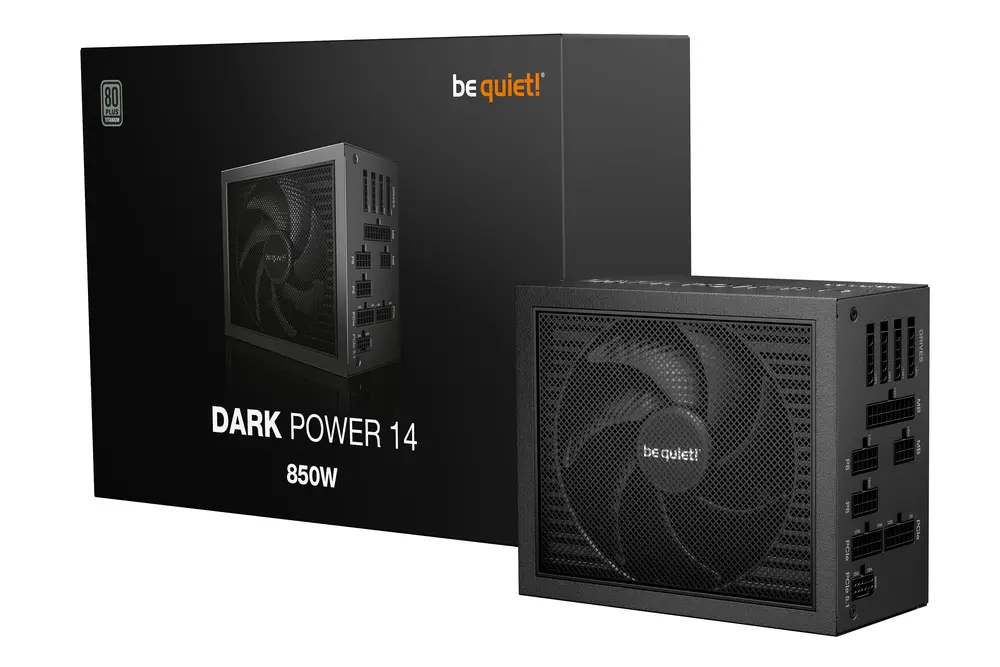 Be Quiet! Tápegység 850W - DARK POWER 14 (80+ Titanium, ATX3.1, PCIe5.1, moduláris, fekete) – 5. kép