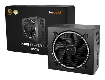 Be Quiet! Tápegység 650W - PURE POWER 13 M (80+ Gold, ATX3.1, PCIe5.1, moduláris, fekete) – 2. kép