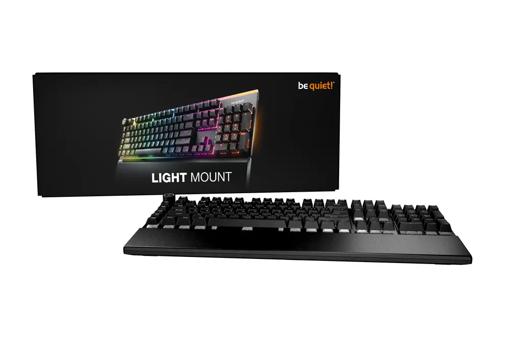 Be Quiet! Billentyűzet - Light Mount Silent (Linear, UK kiosztás, fekete) – 7. kép