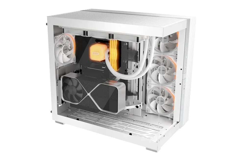 Be Quiet! Cooler 14cm - LIGHT WINGS 140mm PWM Reverse White (RGB, 1300rpm, 25,5dB, fehér) – 2. kép