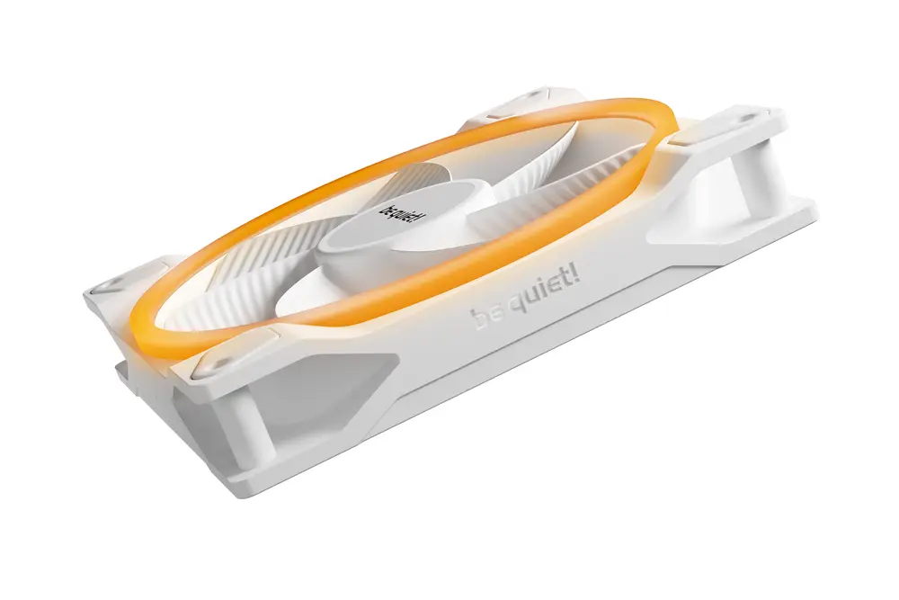 Be Quiet! Cooler 14cm - LIGHT WINGS 140mm PWM Reverse White (RGB, 1300rpm, 25,5dB, fehér) – 3. kép