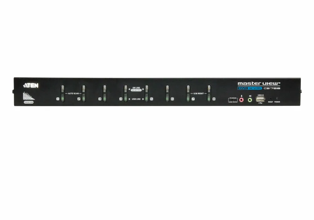 ATEN CS1768-AT-G 8-Port USB DVI KVM Switch Audio – 3. kép