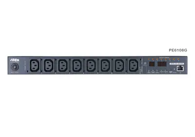 ATEN PE6108 15A/10A 8-Outlet 1U Metered & Switched eco PDU – 2. kép