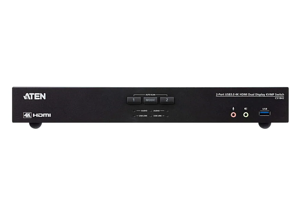 ATEN 2-Port USB 3.0 4K HDMI Dual Display KVMP Switch – 3. kép