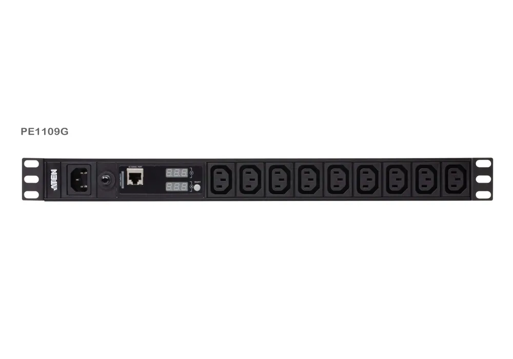 ATEN PE1109G Basic Metered 1U PDU Black