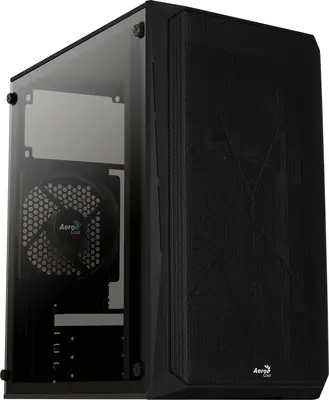 AeroCool CS-107 V1 ablakos fekete Mesh M-ATX ház CAAC358