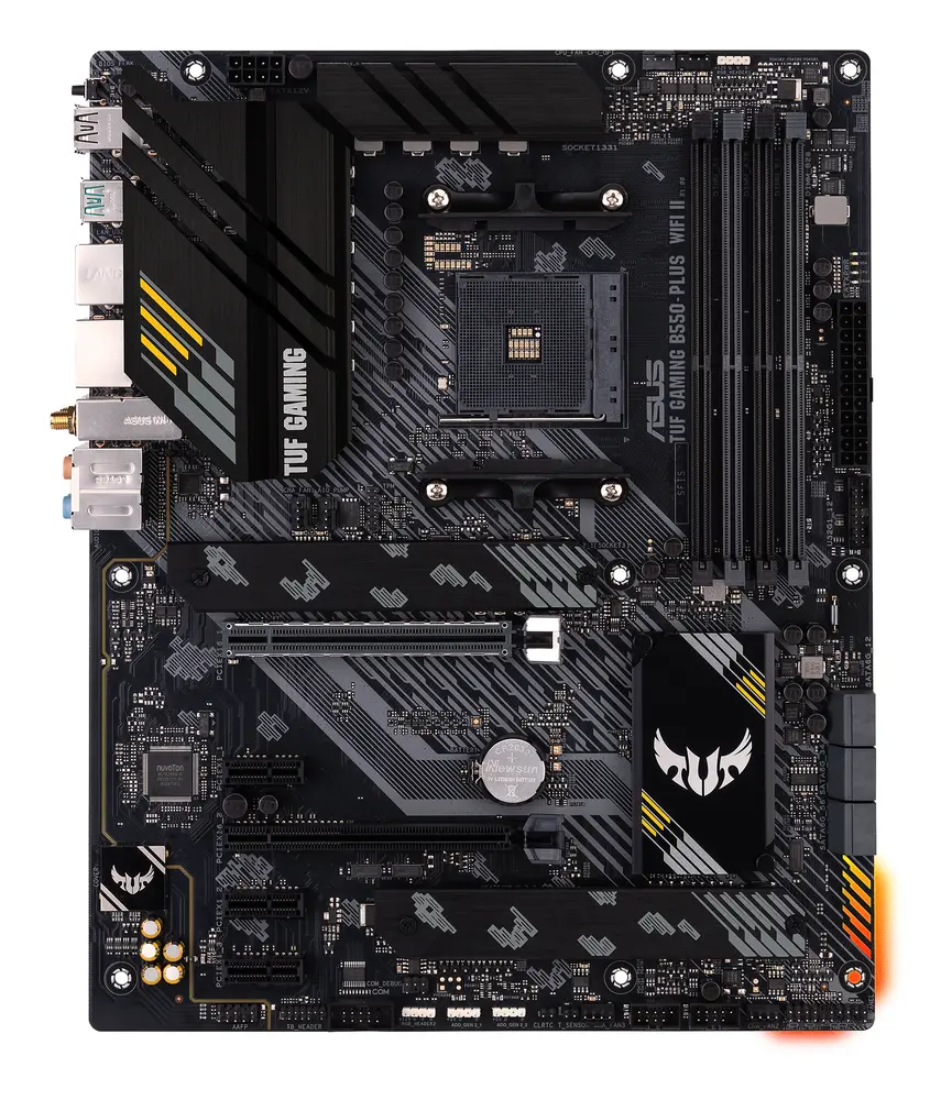 Asus Alaplap - AMD TUF GAMING B550-PLUS WIFI II AM4 (B550, 4xDDR4 4800MHz, 6xSATA3, 2x M.2, 4xUSB2.0, 8xUSB3.2) – 2. kép