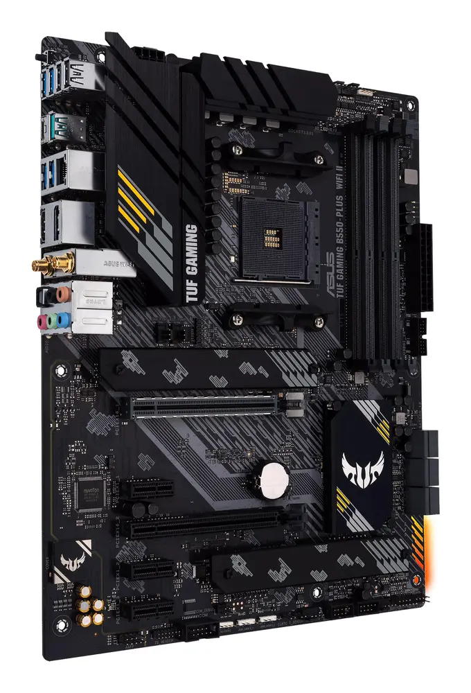 Asus Alaplap - AMD TUF GAMING B550-PLUS WIFI II AM4 (B550, 4xDDR4 4800MHz, 6xSATA3, 2x M.2, 4xUSB2.0, 8xUSB3.2) – 3. kép