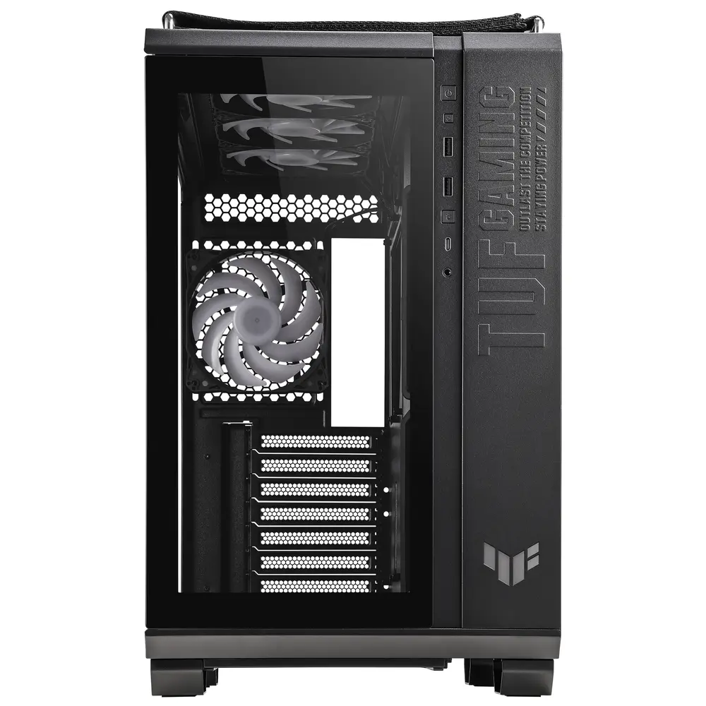 ASUS Ház TUF Gaming GT502 Plus, Tápegység nélkül, Fekete, Üvegfalú