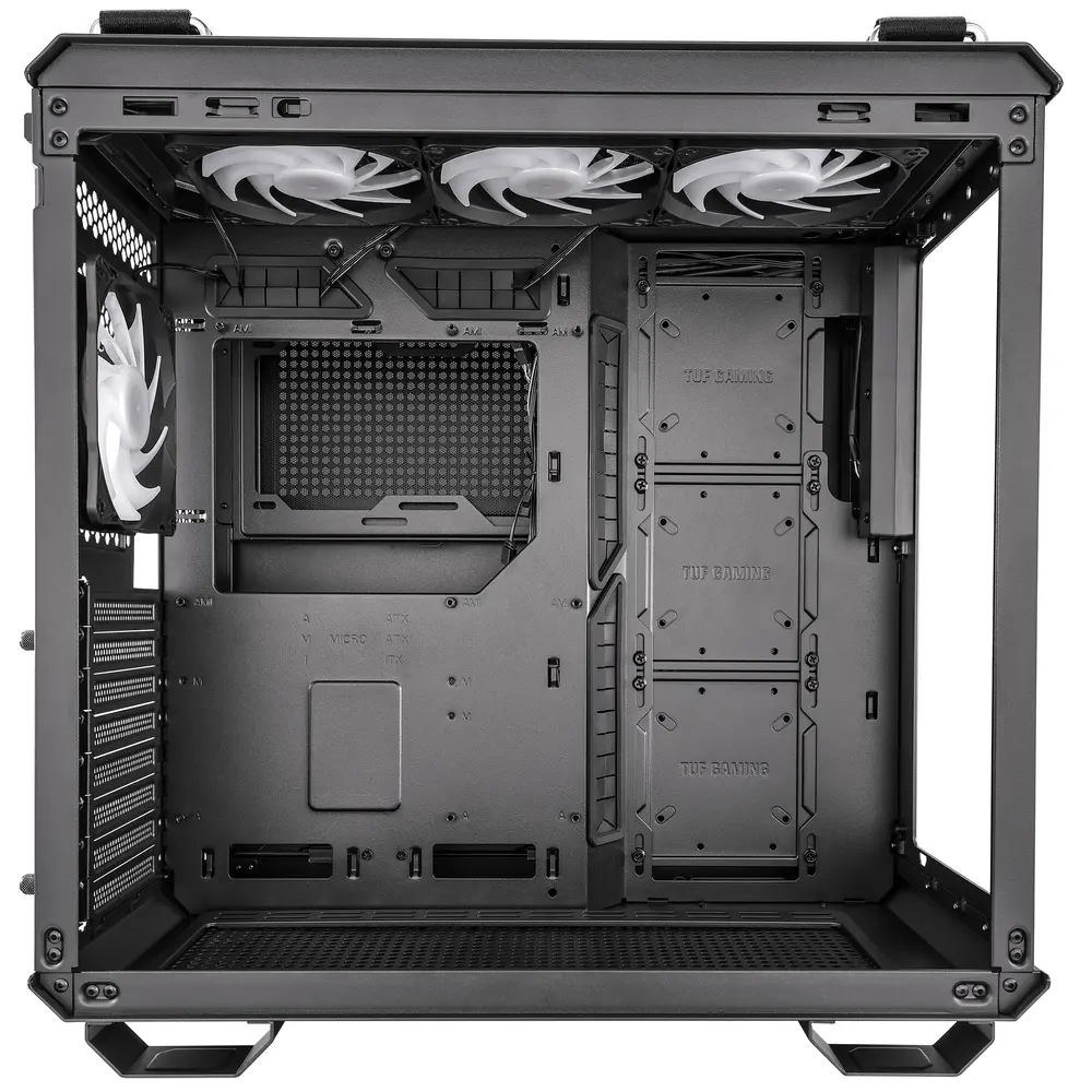 ASUS Ház TUF Gaming GT502 Plus, Tápegység nélkül, Fekete, Üvegfalú – 2. kép
