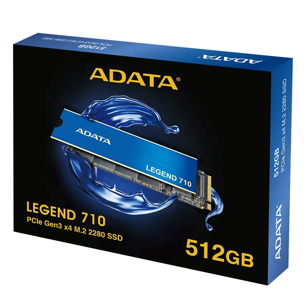 A-Data 512GB M.2 2280 NVMe Legend 710 – 8. kép