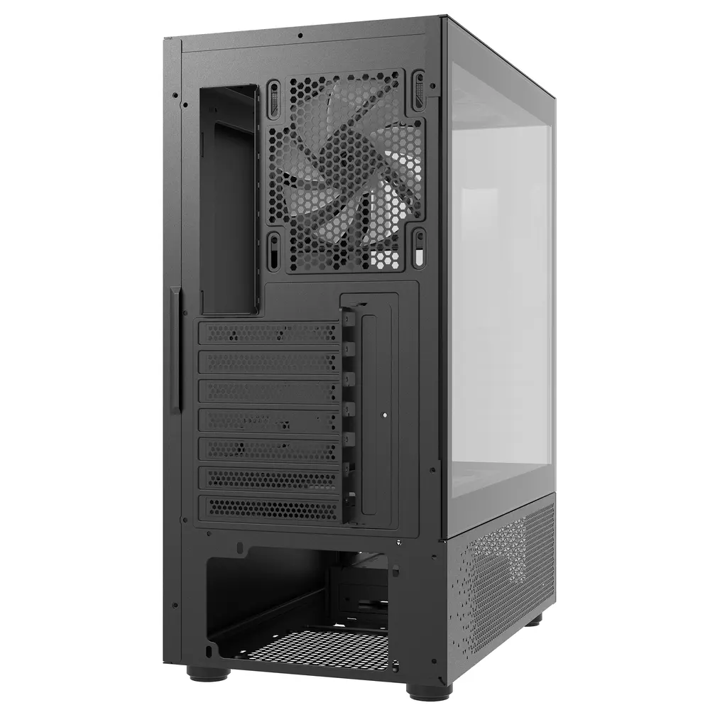 ADATA XPG Ház Midi ATX Invader X Mini, 5x120mm RGB ventilátor, Tápegység nélkül, üvegfalú, fekete – 4. kép