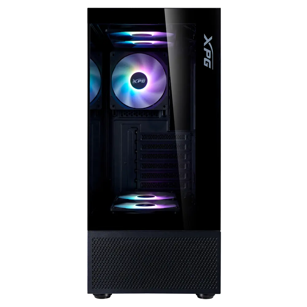 ADATA XPG Ház Midi ATX Invader X Mini, 5x120mm RGB ventilátor, Tápegység nélkül, üvegfalú, fekete – 6. kép