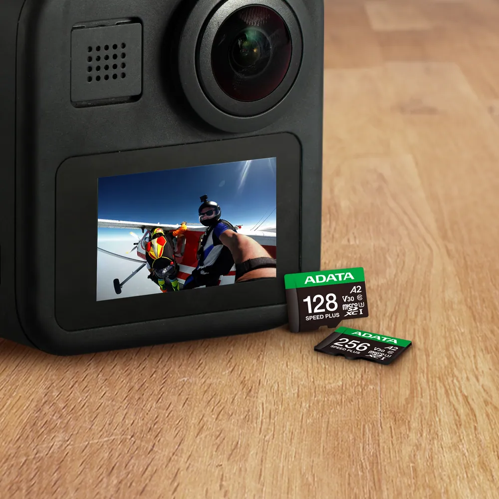ADATA MicroSD kártya - 64GB microSDXC UHS-I U3 Class10 A2 V30 (R/W: 160/140 MB/s) + adapter – 4. kép