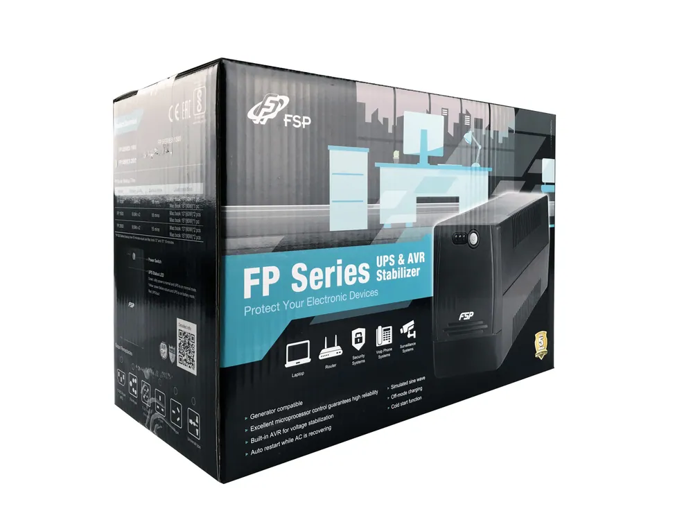 FSP FP 1000VA UPS szünetmentes tápegység – 6. kép