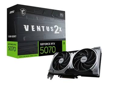 MSI GeForce RTX 5070 Ventus 2X OC 12GB GDDR7 192-bit grafikus kártya
