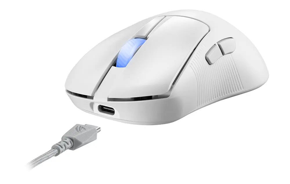 Asus ROG Keris II Ace rádiós optikai egér fehér – 7. kép
