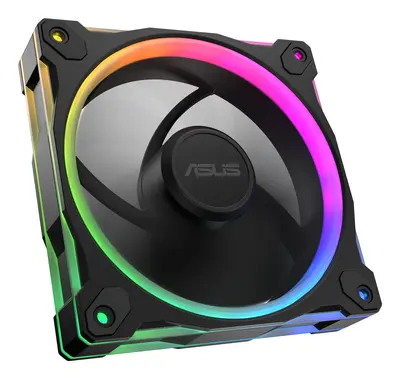 Asus Prime MR120 ARGB rendszerventilátor - 120mm, 21dBA, PWM, 1600rpm, 28mm, fekete