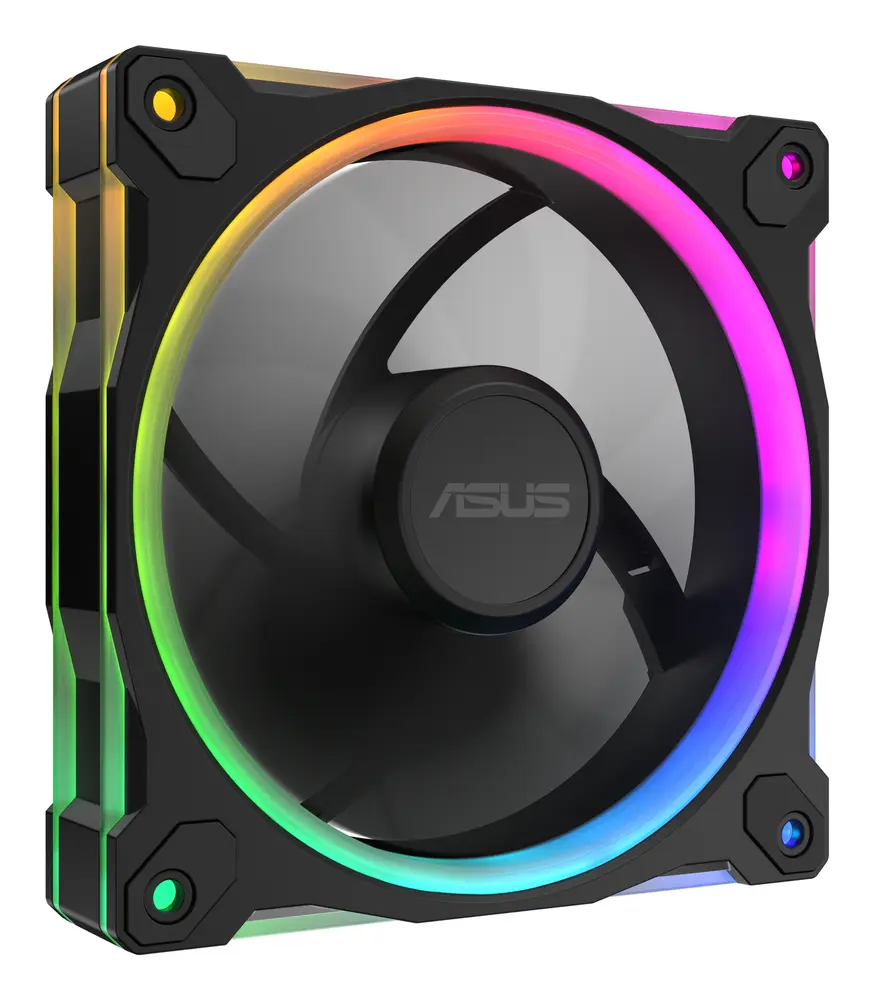 Asus Prime MR120 ARGB rendszerventilátor - 120mm, 21dBA, PWM, 1600rpm, 28mm, fekete – 3. kép