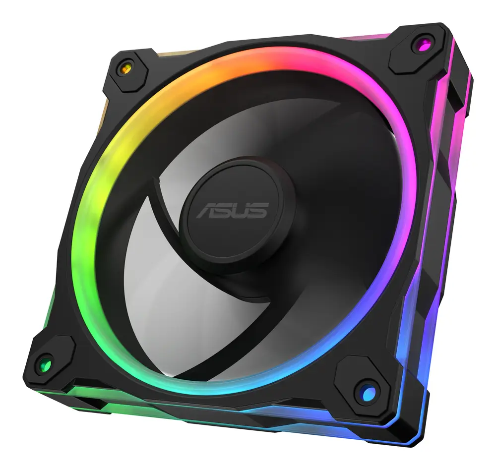 Asus Prime MR120 ARGB rendszerventilátor - 120mm, 21dBA, PWM, 1600rpm, 28mm, fekete – 6. kép