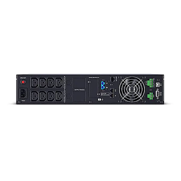 CYBERPOWER UPS, 1000VA/900W, 8xC13, színes LCD, szünetmentes, tiszta színuszos, online kettős konverzió, rack/tower – 4. kép