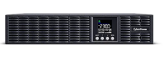 CYBERPOWER UPS, 3000VA/2700W, 8xC13, színes LCD, szünetmentes, tiszta színuszos, online kettős konverzió, rack/tower – 3. kép