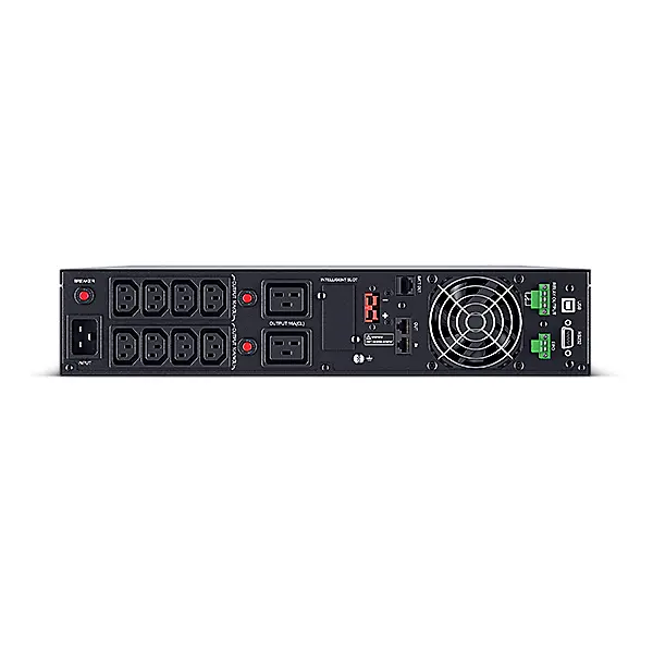 CYBERPOWER UPS, 3000VA/2700W, 8xC13, színes LCD, szünetmentes, tiszta színuszos, online kettős konverzió, rack/tower – 4. kép