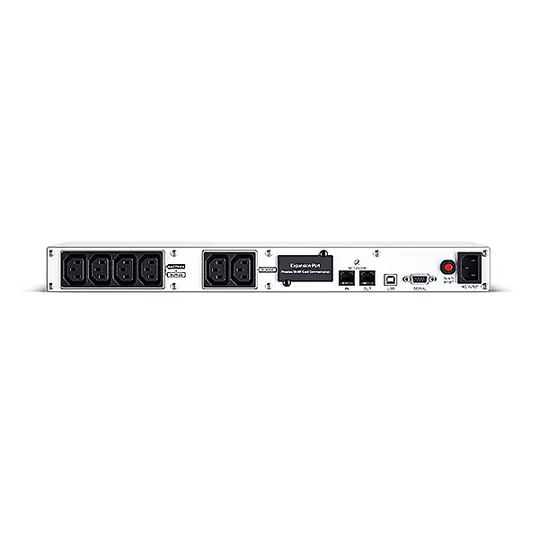 CYBERPOWER UPS OR600ERM1U (6xIEC C13) 600VA 360W 230V RACK szünetmentes tápegység + USB, LINE-INTERACTIVE – 3. kép