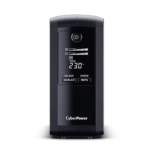 CYBERPOWER UPS, VP1000EILCD, (6xIEC C13) 1000VA 550W 230V szünetmentes tápegység + USB LINE-INTERACTIVE – 2. kép