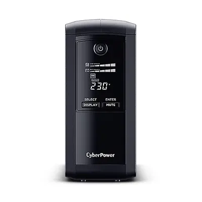 CYBERPOWER UPS VP1000ELCD (4x Schuko) 1000VA 550W 230V szünetmentes tápegység + USB LINE-INTERAKTÍV – 2. kép