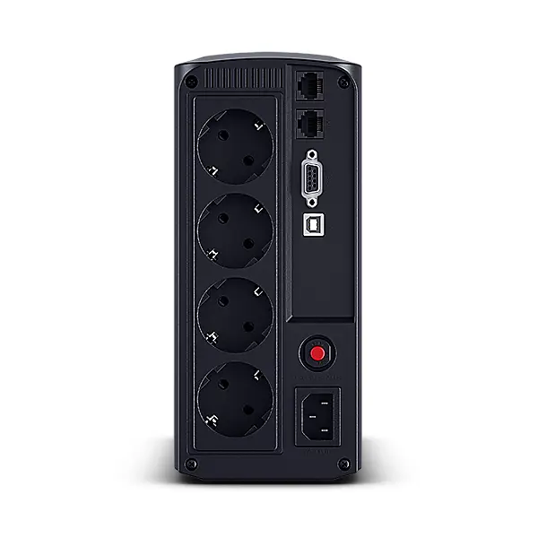 CYBERPOWER UPS VP1000ELCD (4x Schuko) 1000VA 550W 230V szünetmentes tápegység + USB LINE-INTERAKTÍV – 3. kép
