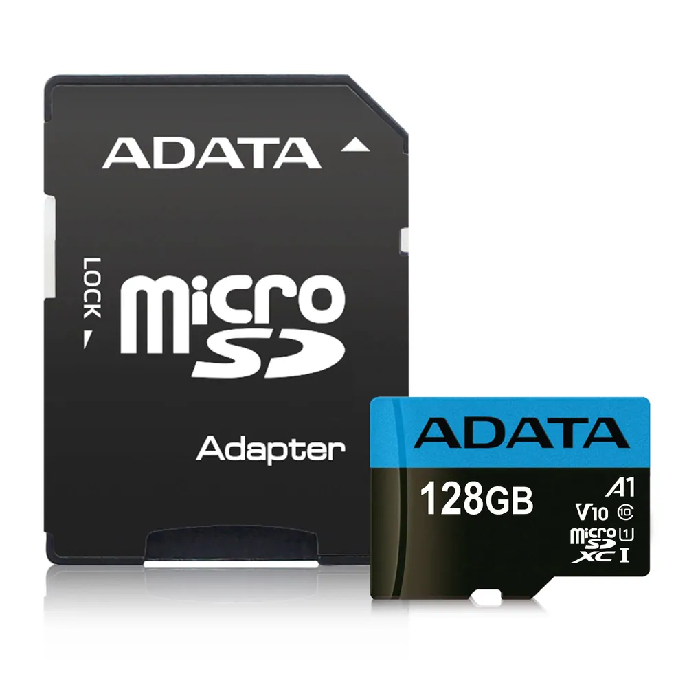 A-Data 128GB microSDXC Premier Class 10 UHS-I V10 A1 + adapterrel – 3. kép