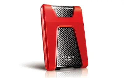 2,5" USB HDD 1TB ADATA USB 3.1 piros AHD650-1TU31-CRD