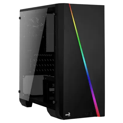 AeroCool Cylon Mini RGB akril üveg ablakos fekete ház CAAC281C