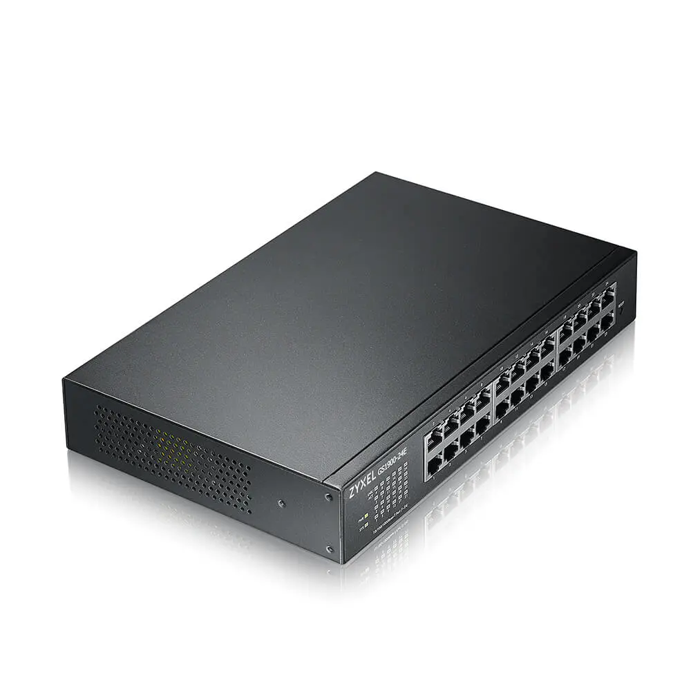 ZYXEL Switch 24x1000Mbps, Fémházas Menedzselhető (24 GbE port), GS1900-24E-EU0103F – 2. kép
